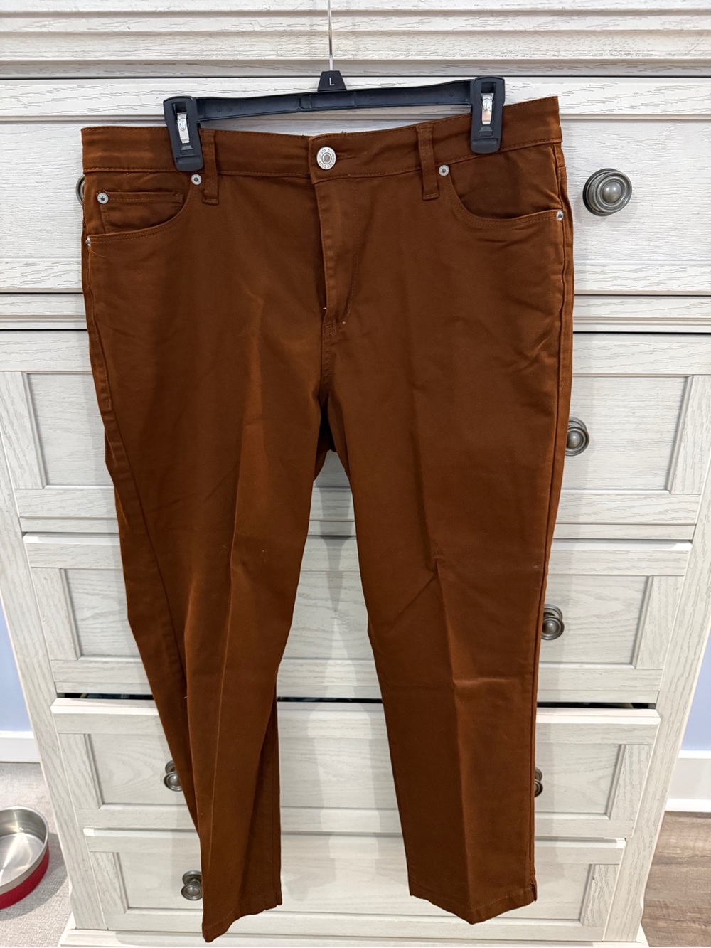 STS Blue Women’s Slim Straight Jeans in Rich Brown